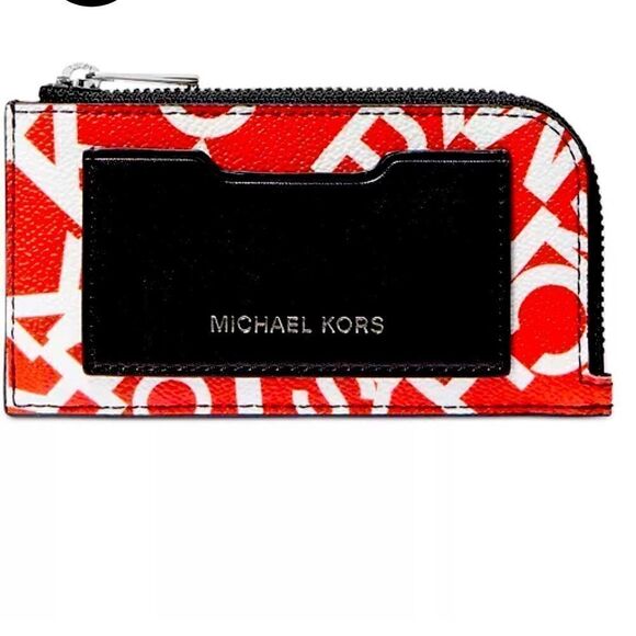 MICHAEL KORS Men's Scattered Logo L-Zip RFID Wallet - Picture 3 of 8